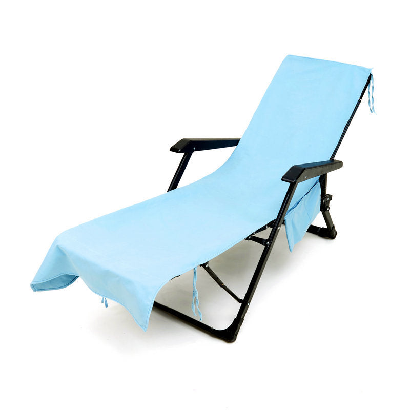 Sunny Lounger Towel | Quick-Dry, Portable with Pockets 14