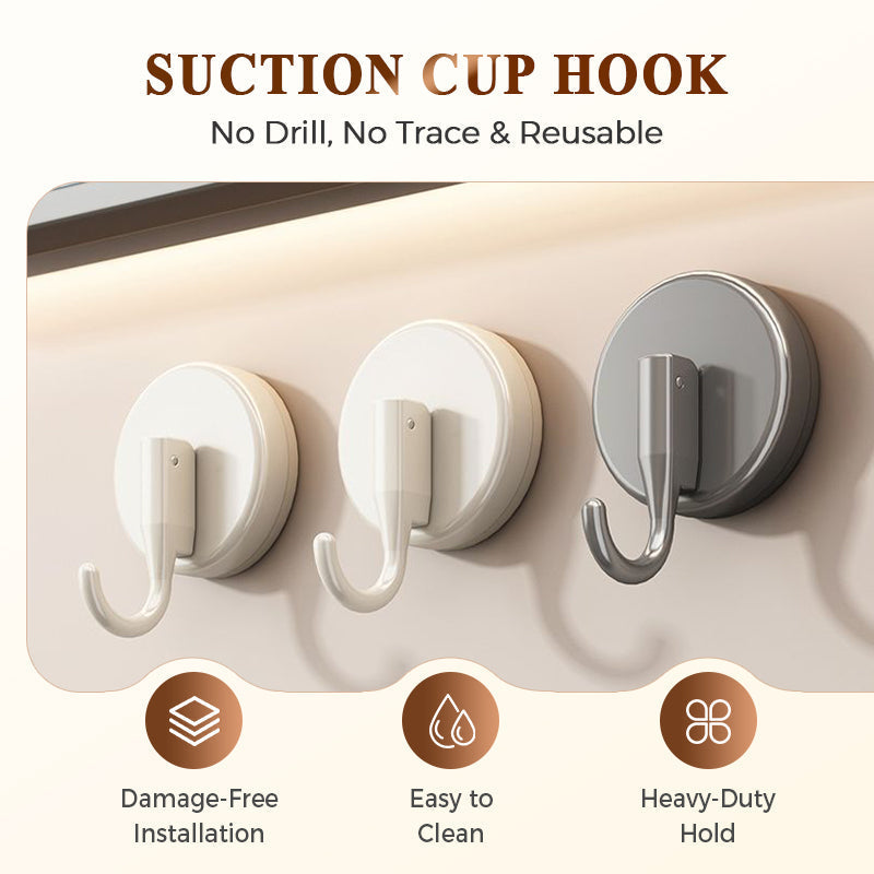 Supa Suction Cup Hook | No-Drill, Reusable for Shower and Home 1