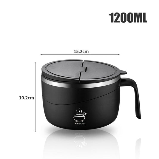 Sura Instant Noodle Bowl | 304 Stainless Steel, Large Capacity 0