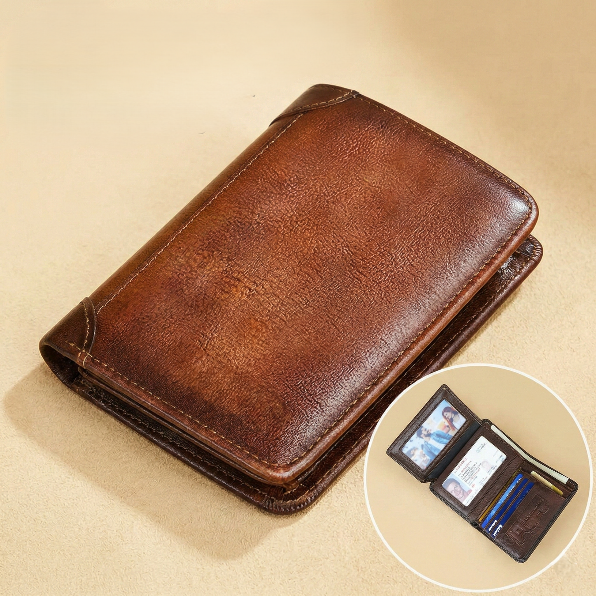 Tannery Wallet | Handmade Genuine Leather, RFID-Blocking 0
