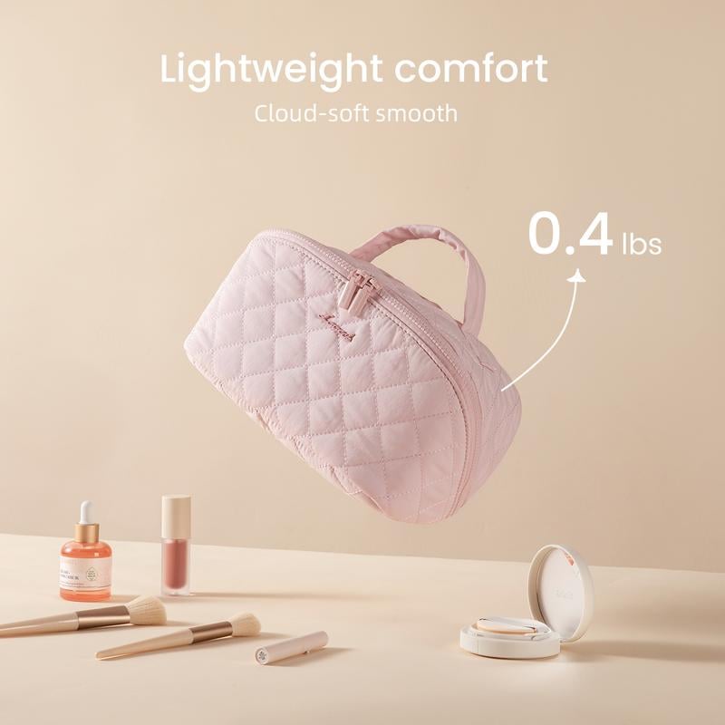 Tara Travel Makeup Bag | 180° Lay-Flat Design, Waterproof 4