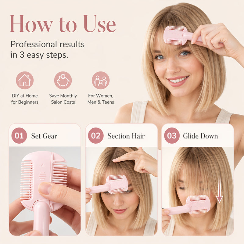 Tessa Hair Comb | Adjustable Blade, Beginner-Friendly Design 5