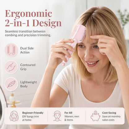 Tessa Hair Comb | Adjustable Blade, Beginner-Friendly Design 8