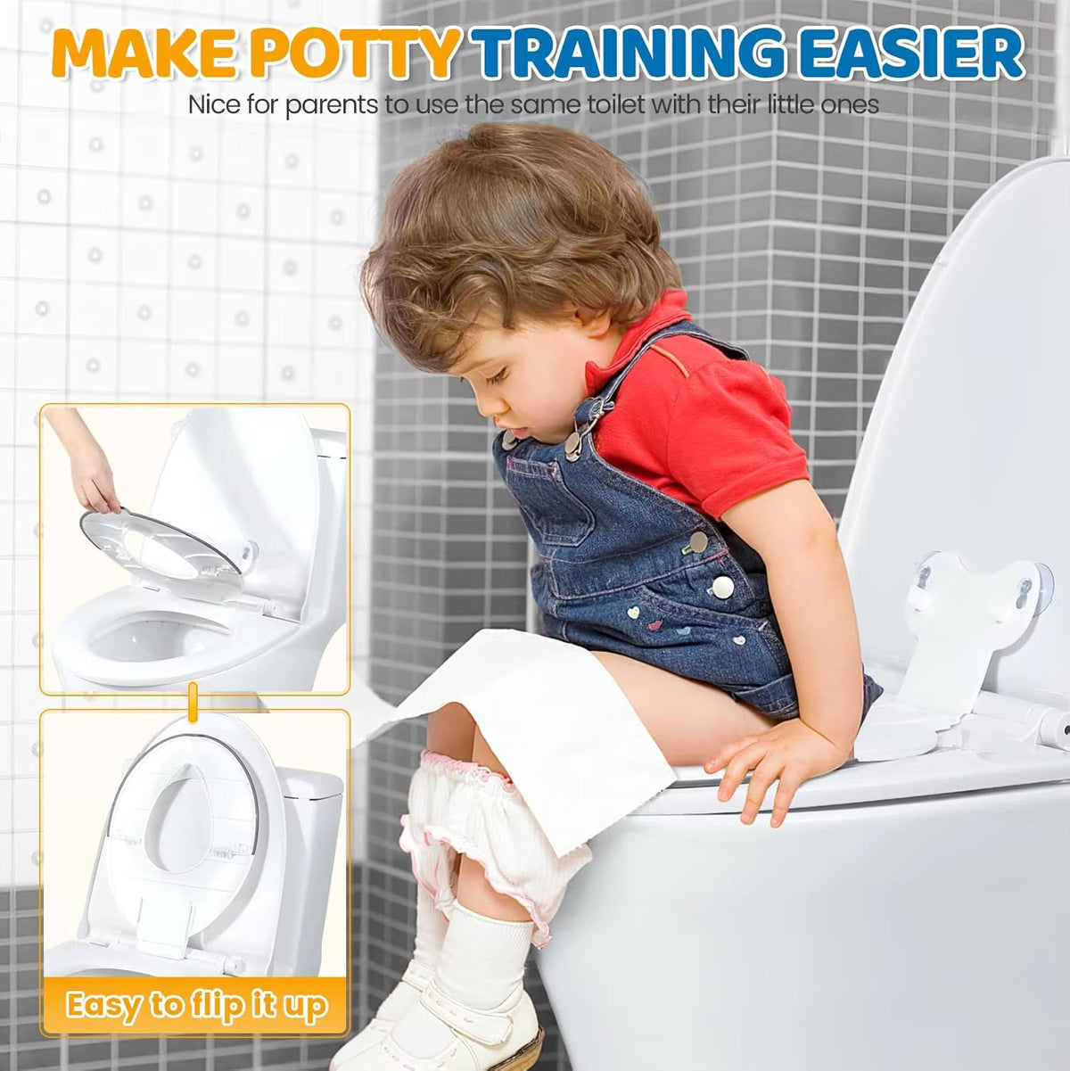 TidyTots Potty Seat | Foldable, Portable Toilet Training Seat for Travel 0