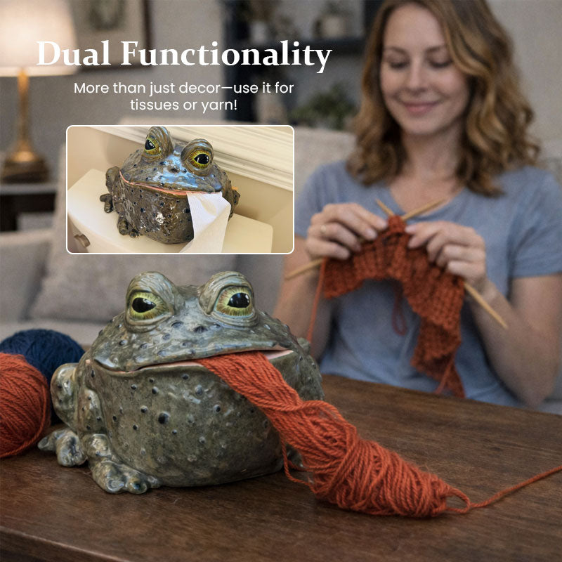 Toady Tissue Holder | Unique Toad Design 1