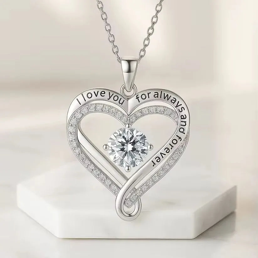 Toma Heart Necklace | S925 Sterling Silver, Adjustable Chain 2