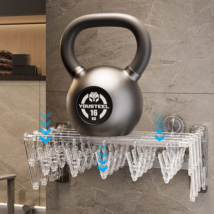 Tresco Wall Mounted Drying Rack | Foldable, 20 Clips, Suction Cup Mount 5