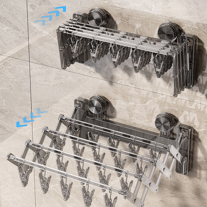 Tresco Wall Mounted Drying Rack | Foldable, 20 Clips, Suction Cup Mount 8
