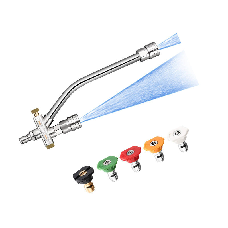 Turbo Car Washer Nozzle | 2-in-1 High-Pressure Sprayer with Five Power Wash Nozzles 0