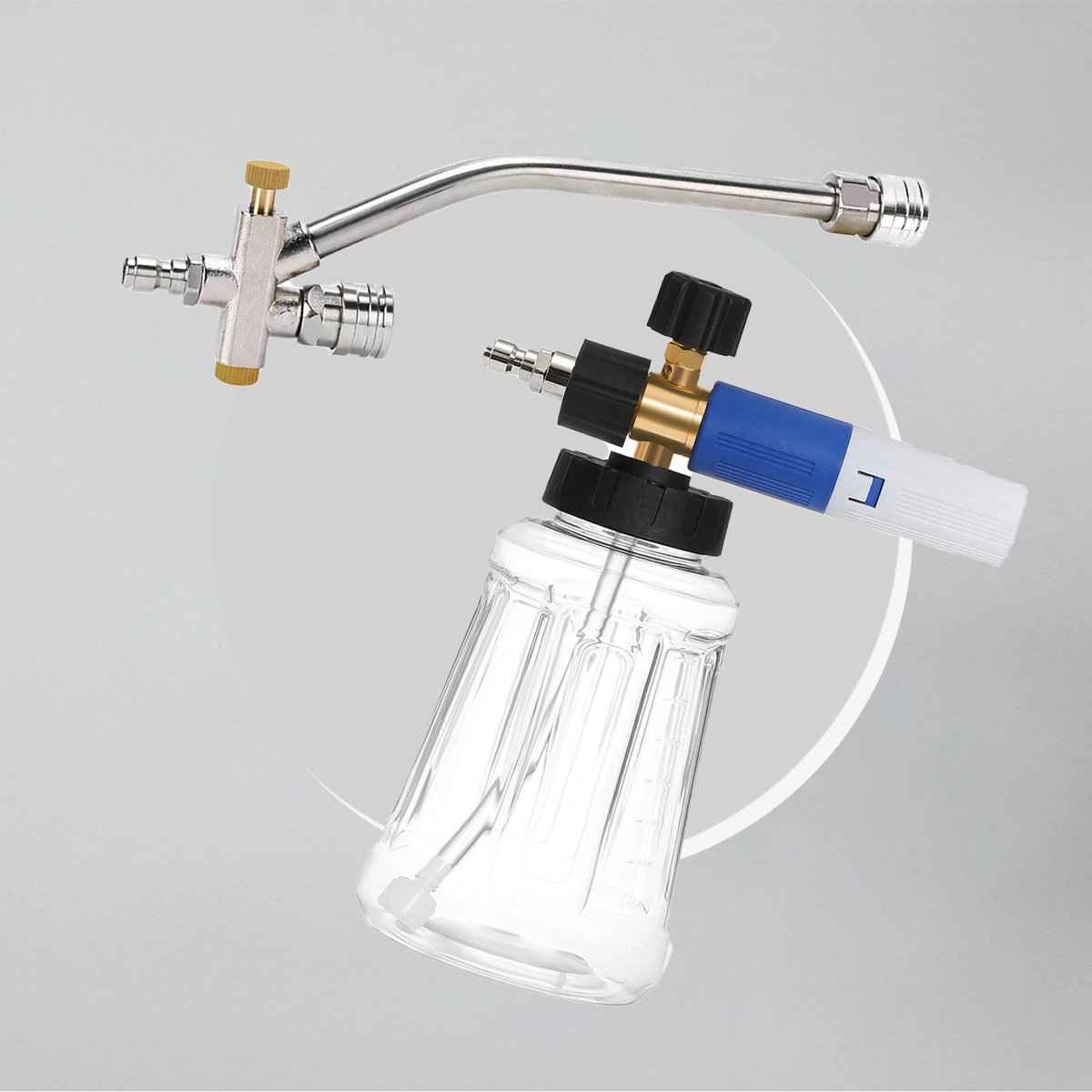 Turbo Car Washer Nozzle | 2-in-1 High-Pressure Sprayer with Five Power Wash Nozzles 1