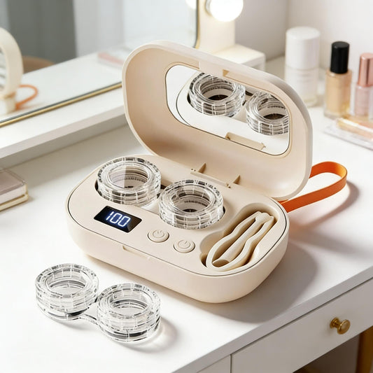 Ulysses Contact Lens Cleaner | Ultrasonic Rechargeable with Mirror 0