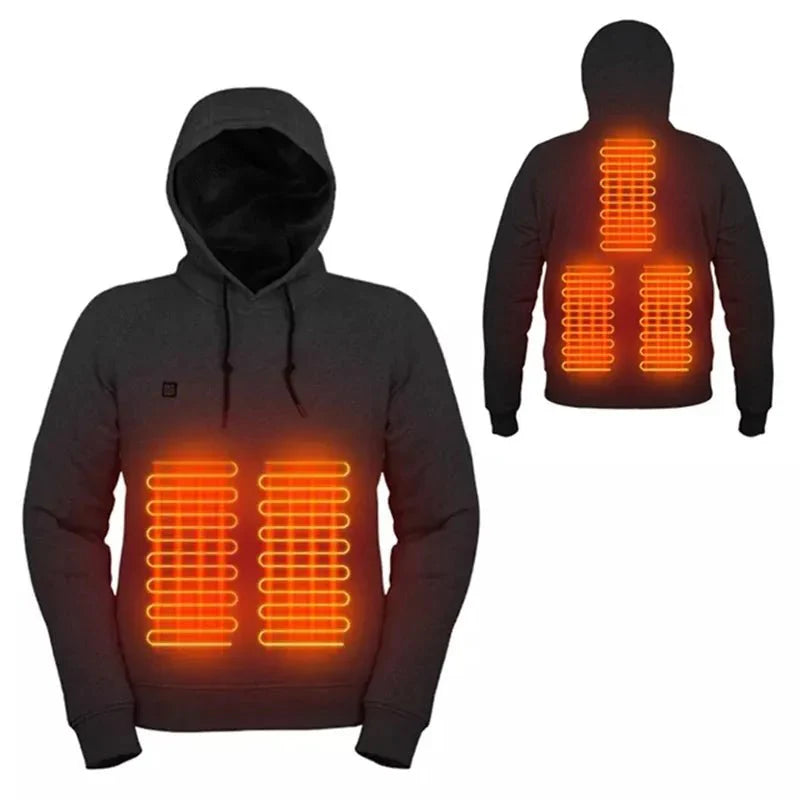 Unisex vyhrievaná mikina s kapucňou