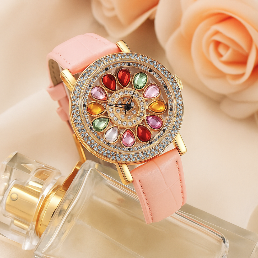 CrystalHalo Watch™ — 眩しい止められない華やかさであらゆる場所を支配する時計