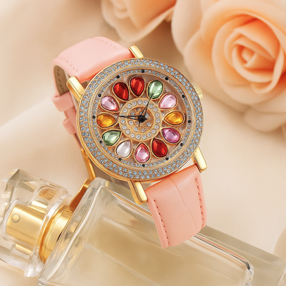 CrystalHalo Watch™ — 眩しい止められない華やかさであらゆる場所を支配する時計