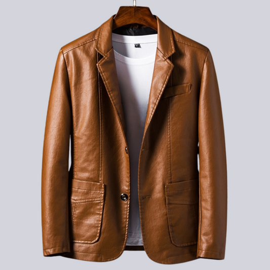 Klassische leichte Lederjacke