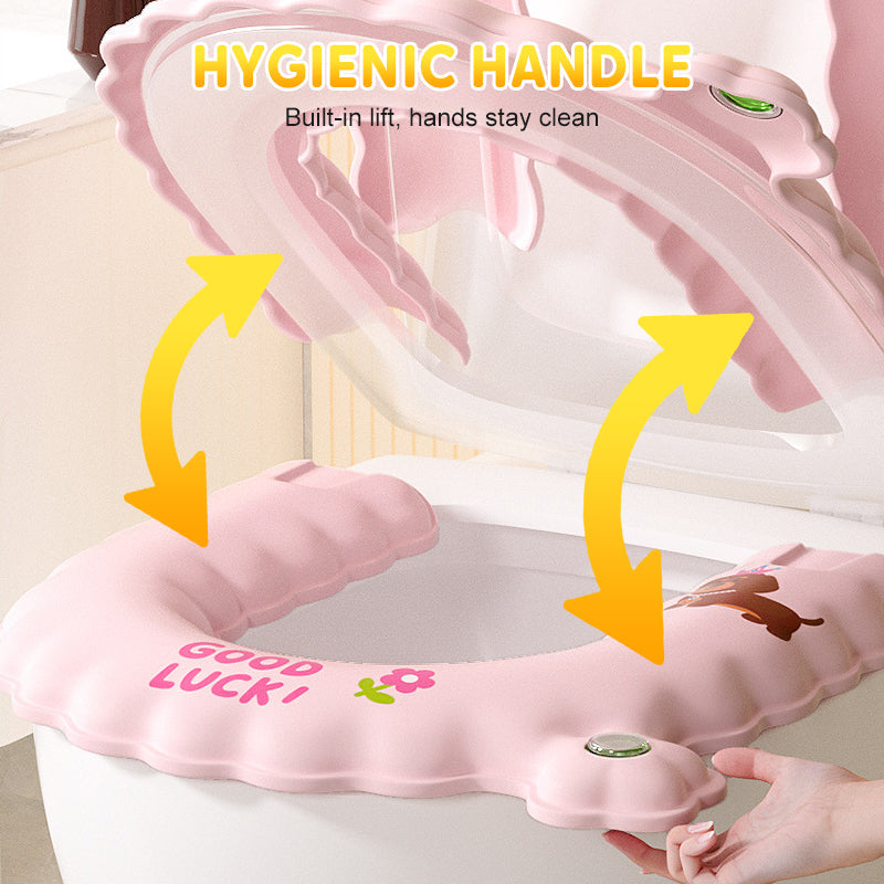 Uplift Toilet Seat Cover | Soft EVA Material, Universal Fit 4