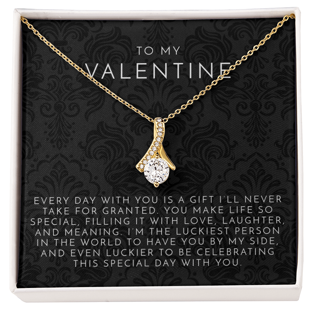 Valentine's Ribbon Necklace | Waterproof, Tarnish-Free 1