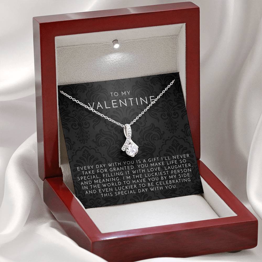 Valentine's Ribbon Necklace | Waterproof, Tarnish-Free 2