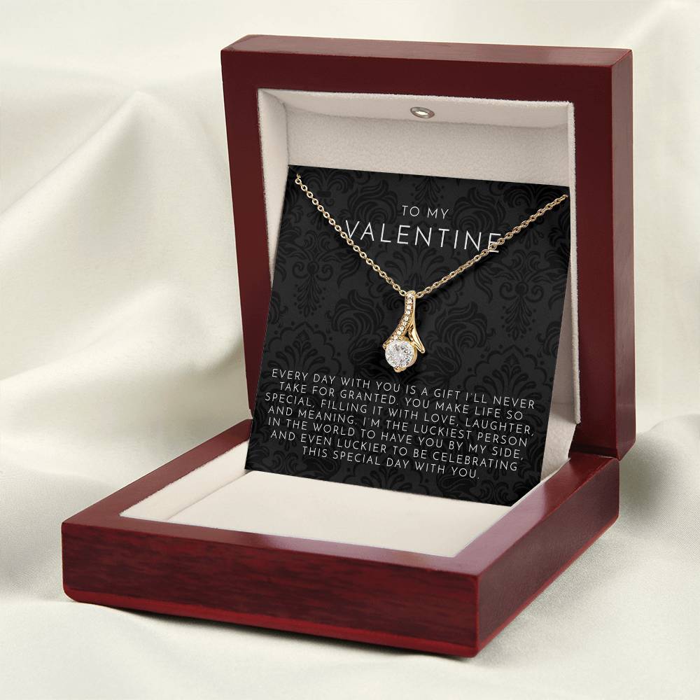 Valentine's Ribbon Necklace | Waterproof, Tarnish-Free 3