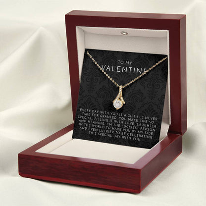 Valentine's Ribbon Necklace | Waterproof, Tarnish-Free 3