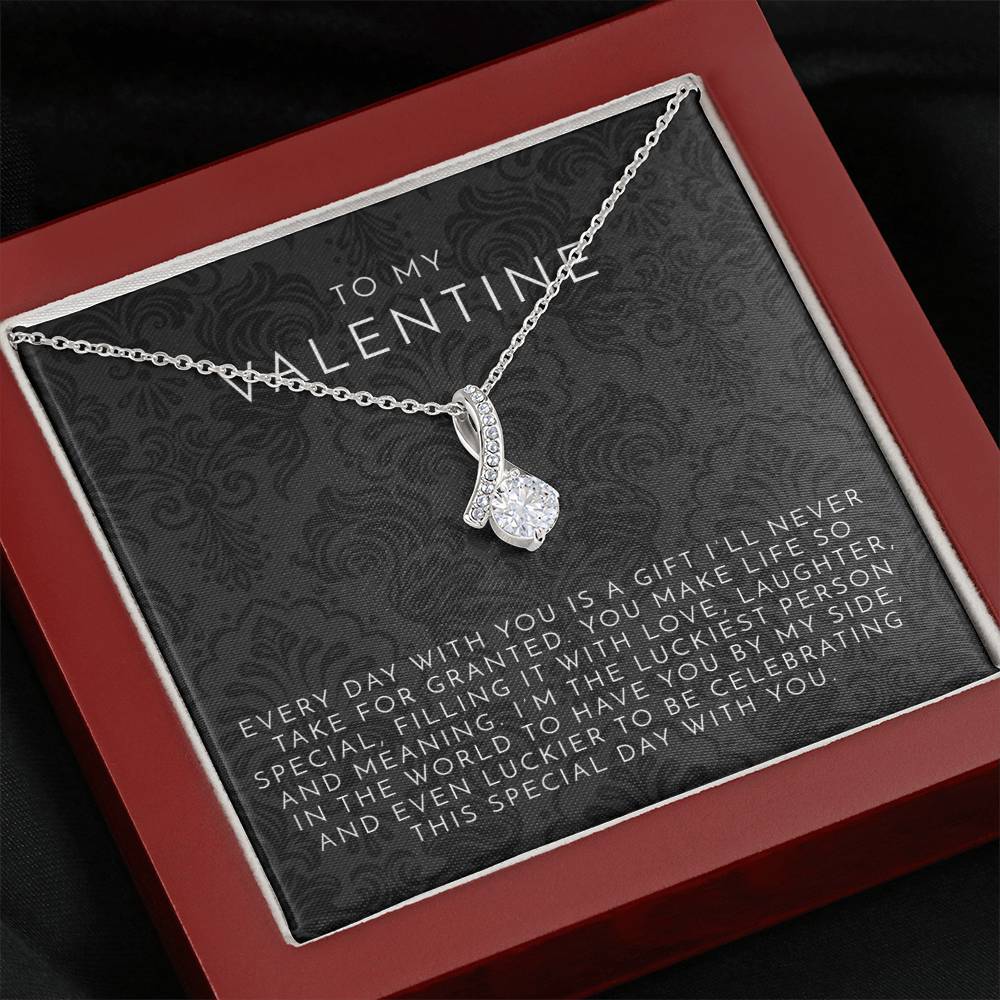 Valentine's Ribbon Necklace | Waterproof, Tarnish-Free 5