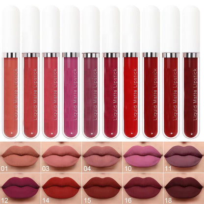 Vela Lipstick Set | 10 Iconic Matte Shades, Long-Lasting Nude Colors 0