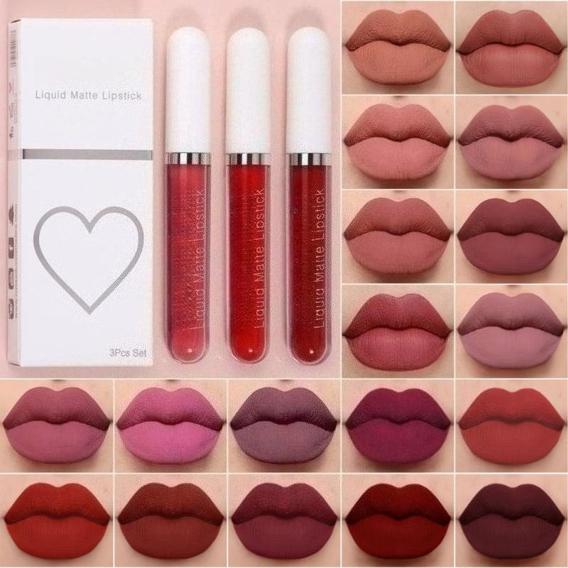 Vela Lipstick Set | 10 Iconic Matte Shades, Long-Lasting Nude Colors 1