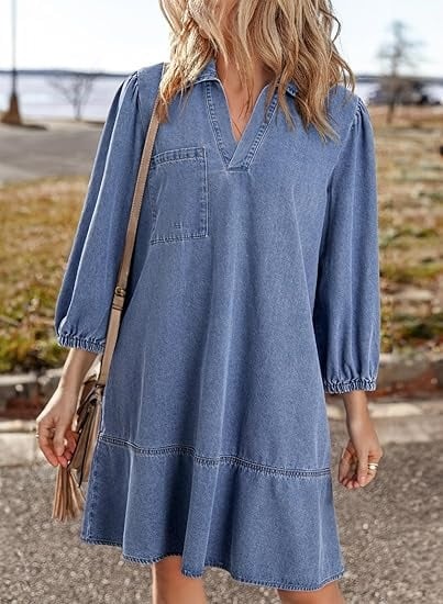 Vera Denim Dress | Soft, Breathable Fabric 7