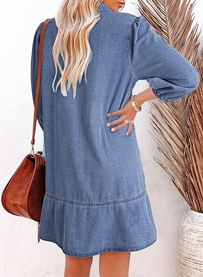 Vera Denim Dress | Soft, Breathable Fabric 8
