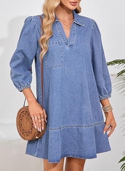 Vera Denim Dress | Soft, Breathable Fabric 9