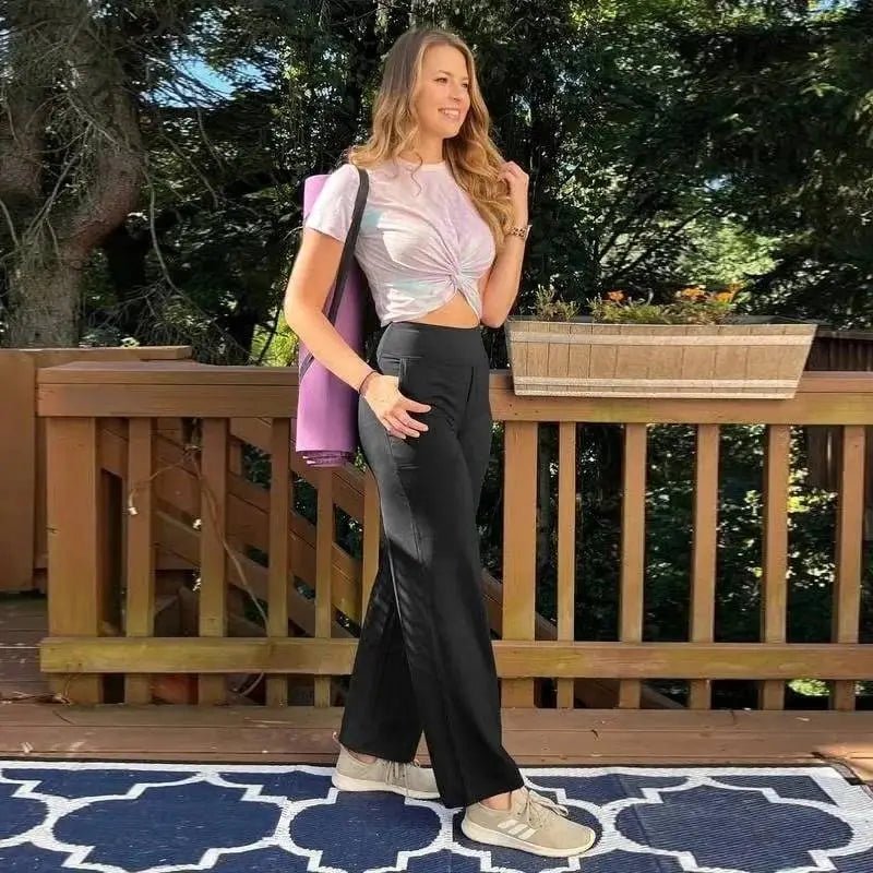 Vera High-Waist Pants | Ultra-Soft, Wide Leg with Pockets 4