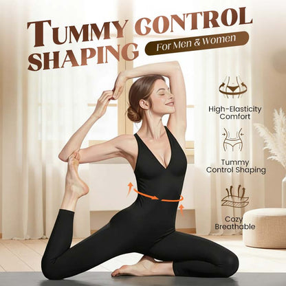Vera V-Neck Jumpsuit | High-Stretch, Breathable Fabric 1