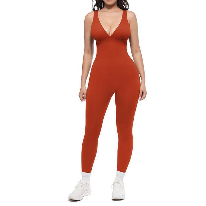 Vera V-Neck Jumpsuit | High-Stretch, Breathable Fabric 10