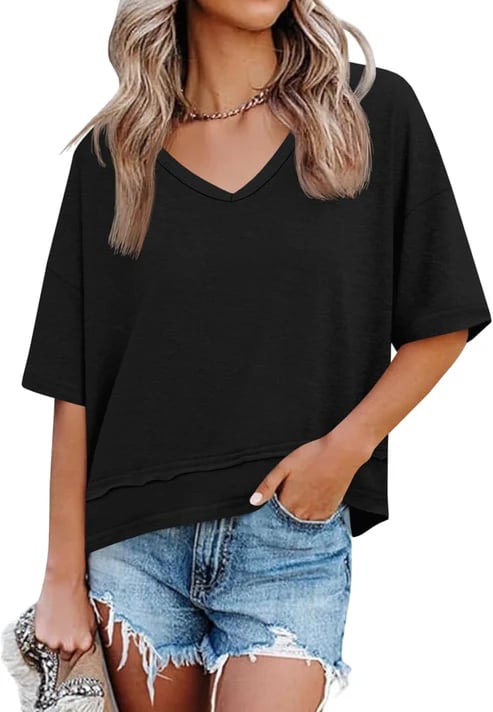 Vesta Women's Top | Lightweight Flowy V-Neck, Breathable Fabric 1