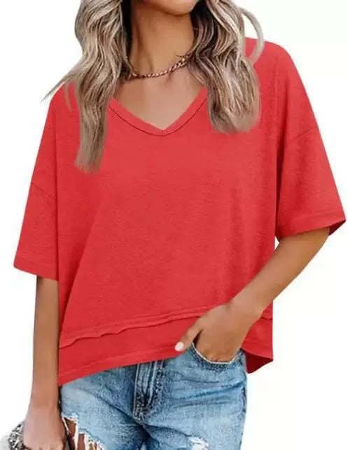 Vesta Women's Top | Lightweight Flowy V-Neck, Breathable Fabric 12