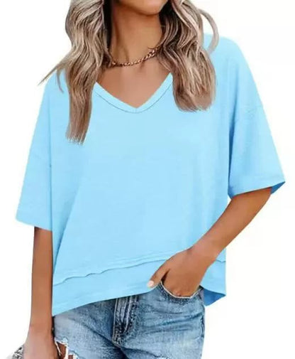 Vesta Women's Top | Lightweight Flowy V-Neck, Breathable Fabric 14