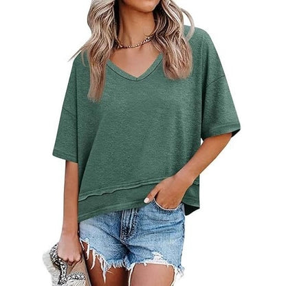 Vesta Women's Top | Lightweight Flowy V-Neck, Breathable Fabric 4