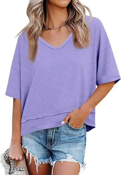 Vesta Women's Top | Lightweight Flowy V-Neck, Breathable Fabric 8