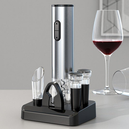 Vino Magic Electric Wine Opener | Effortless Cork Removal, Stainless Steel 0