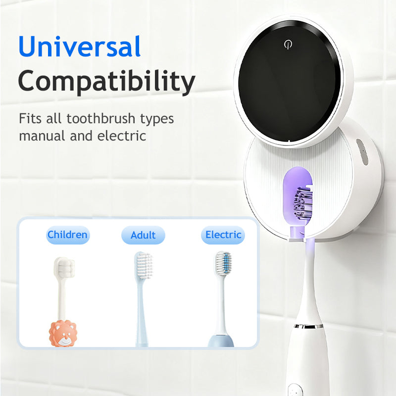 Viora UV Toothbrush Sanitizer | Wall-Mounted, Rechargeable Disinfectant Holder 0
