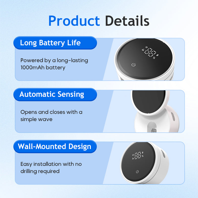 Viora UV Toothbrush Sanitizer | Wall-Mounted, Rechargeable Disinfectant Holder 7