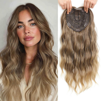Viora Wavy Hair Topper | Seamless, Lightweight Volume Extension for Women 11