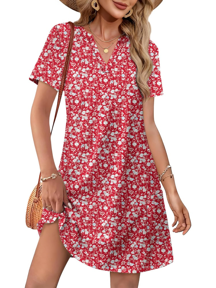 Viva Midi Dress | Casual V Neck with Pockets 3