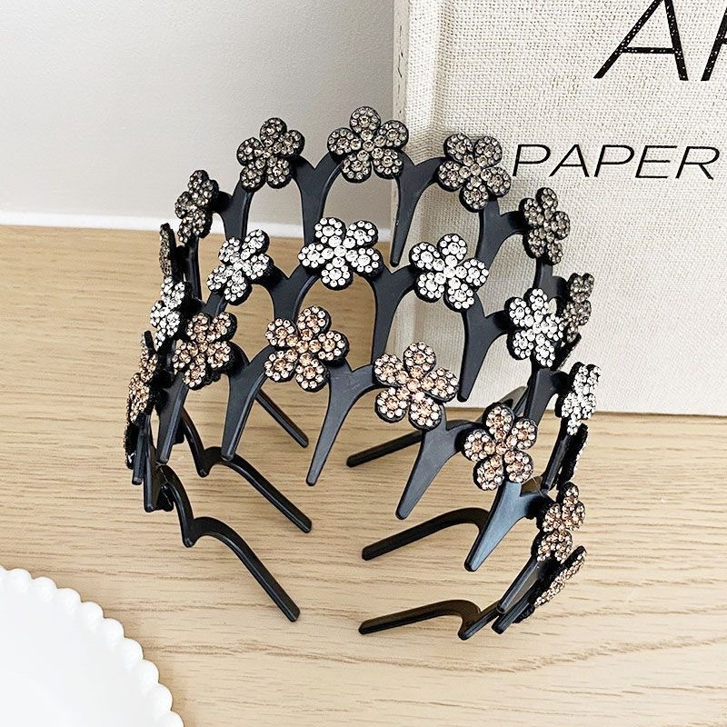Viva Wavy Headband Set | Rhinestone Butterfly Design for Women 5