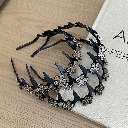 Viva Wavy Headband Set | Rhinestone Butterfly Design for Women 7
