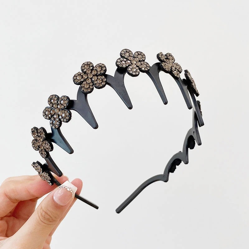 Viva Wavy Headband Set | Rhinestone Butterfly Design for Women 8