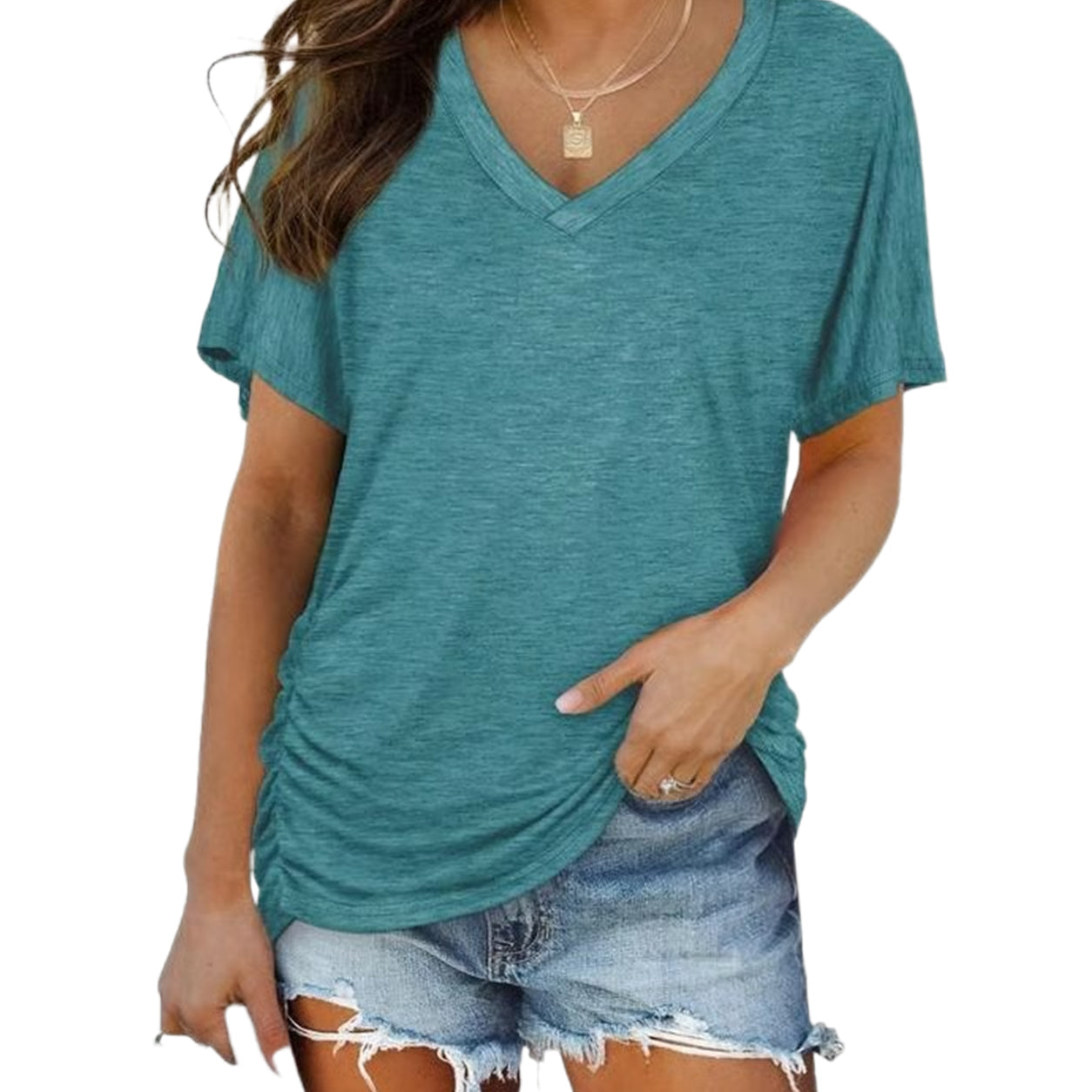Viva Women's Tee | Ultra-Soft Cotton Blend, Flattering V-Neck 14