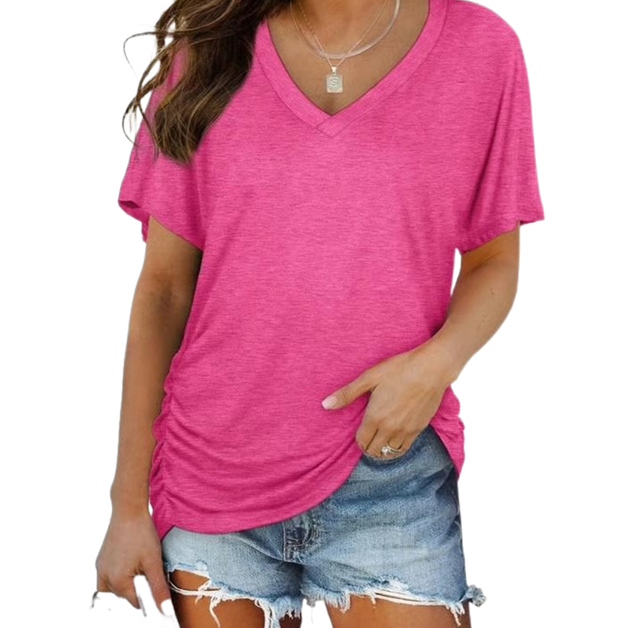 Viva Women's Tee | Ultra-Soft Cotton Blend, Flattering V-Neck 7