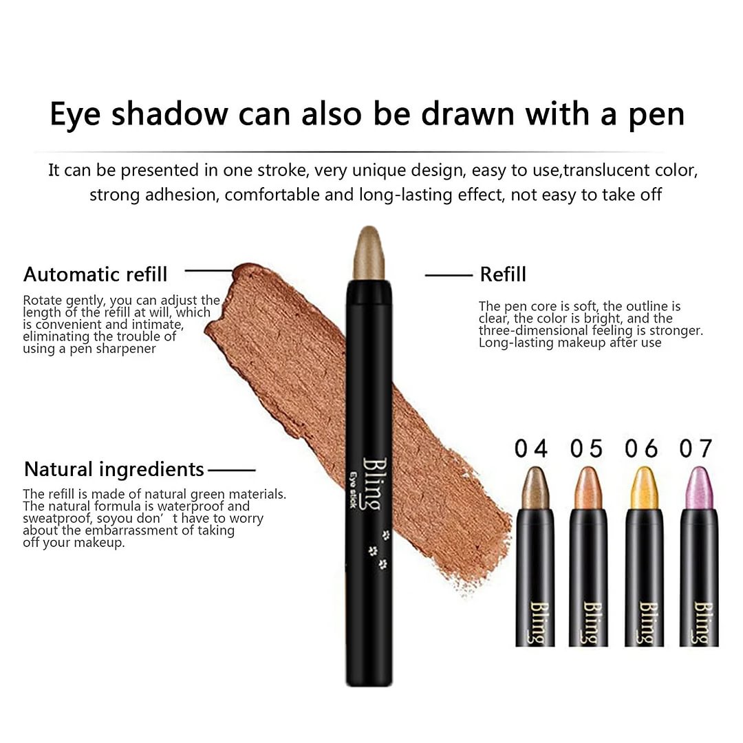 Vivid Eye Shadow Pencil | Waterproof, Long-Lasting Cream Eyeshadow Stick 1