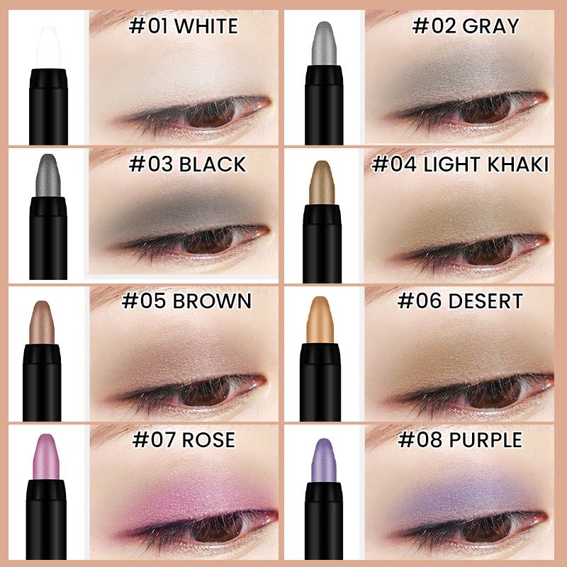 Vivid Eye Shadow Pencil | Waterproof, Long-Lasting Cream Eyeshadow Stick 6